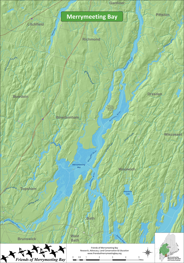 Merrymeeting Bay Map